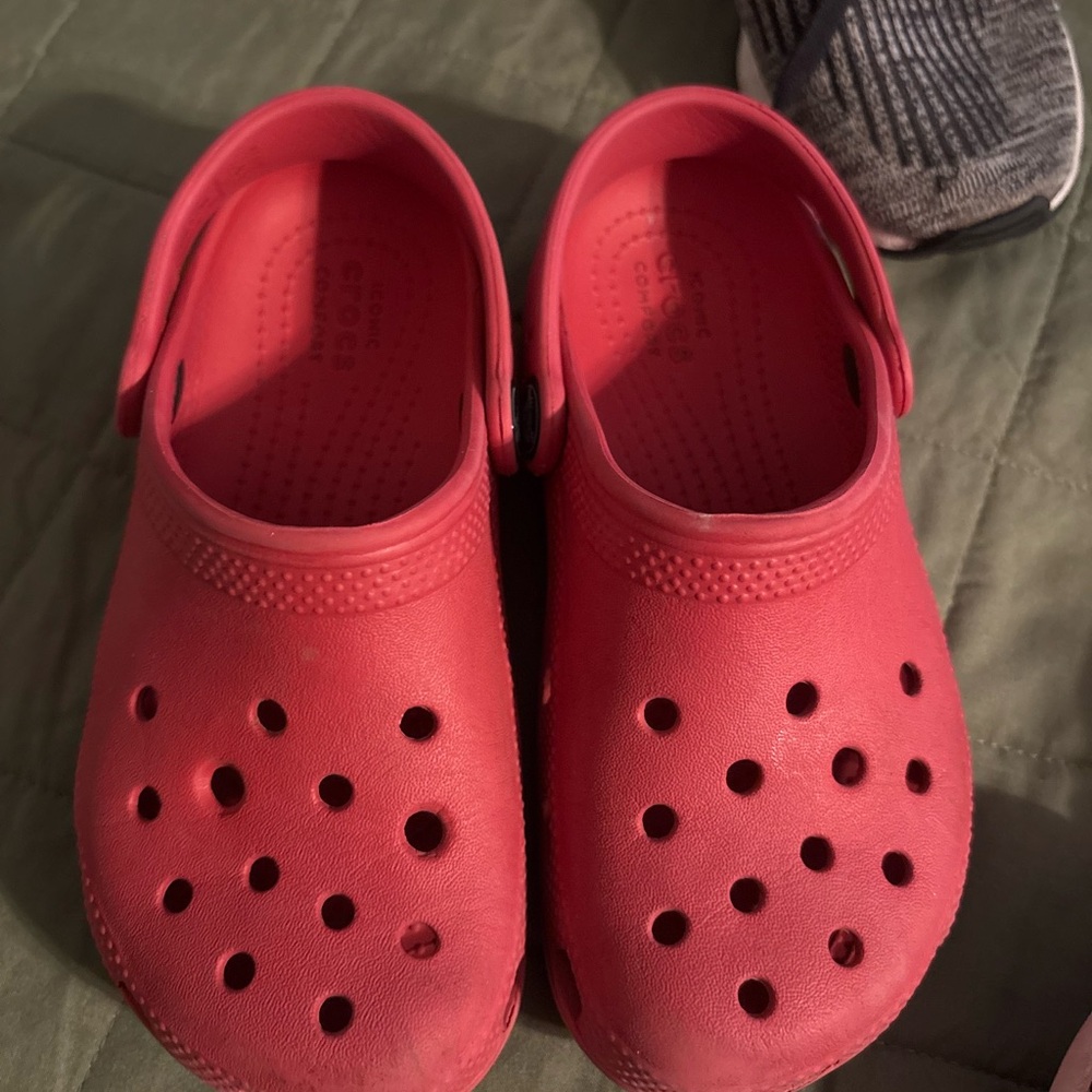 Kids Red crocs 12C